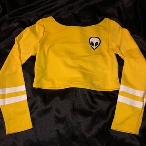 Alien Yellow Crop Top
